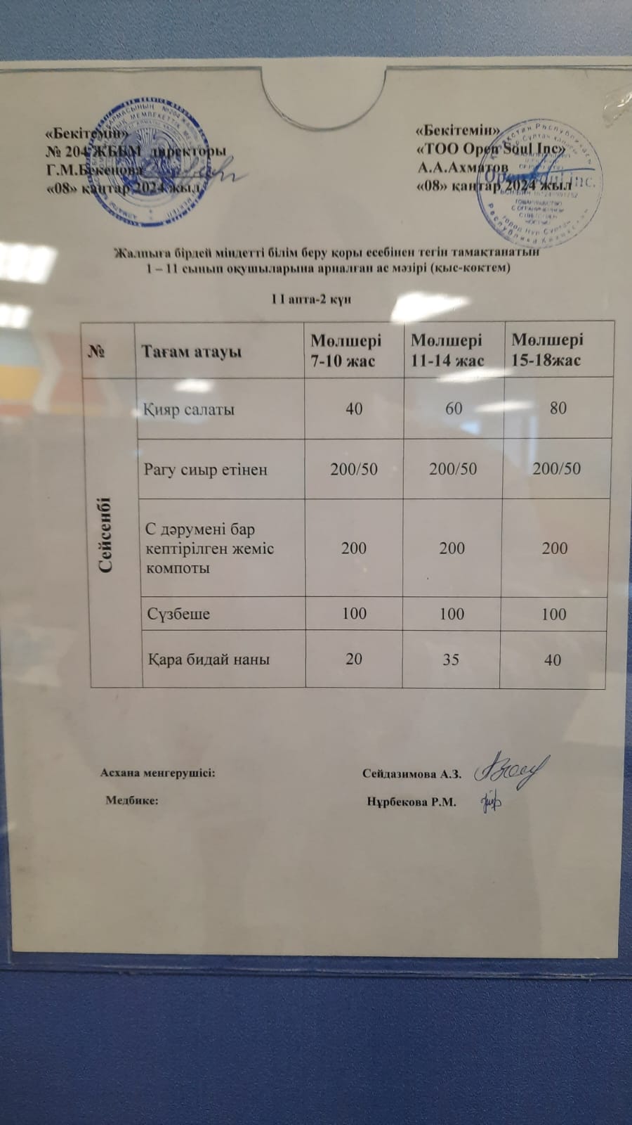 ас мәзірі