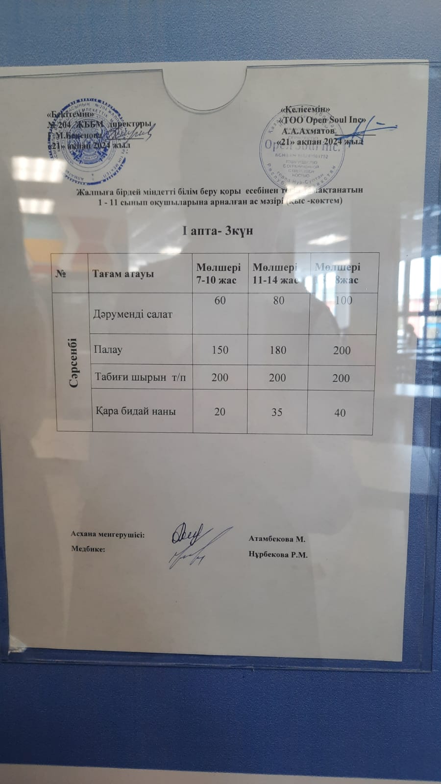 Ас мәзірі