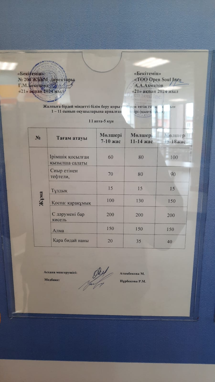 Ас мәзірі