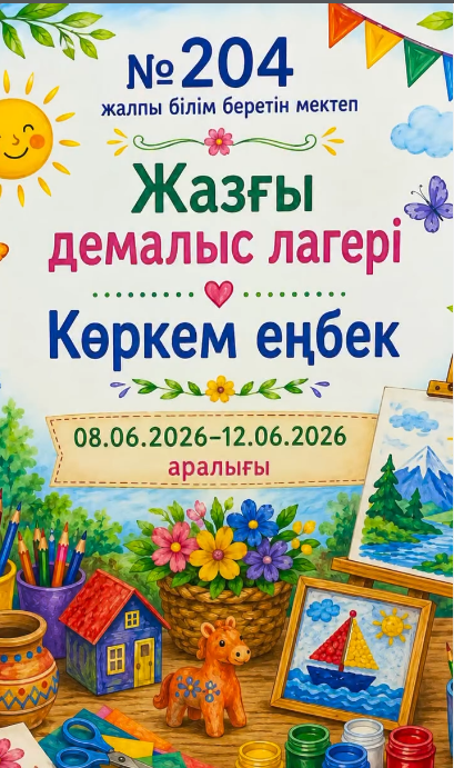 Жазғы лагерьдің ІІ аптасында оқушылар «Жануарлар әлемі», «Қиял әлемі» тақырыптарында шығармашылық жұмыстар орындап, оригами жасап, ұлттық құндылықтарды насихаттауға бағытталған қызықты іс-шараларға қатысты.